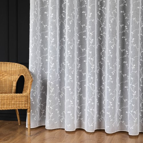 FIRANA HAFTOWANE LISTKI ETAMINA OŁ. 300CM