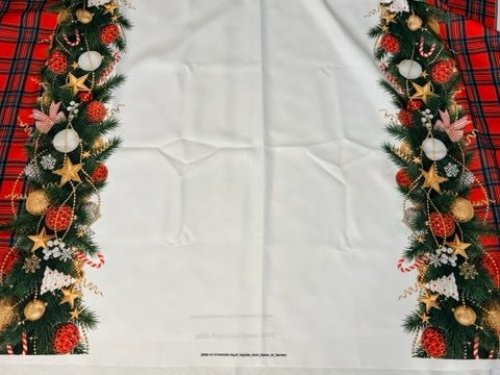 OBRUS BOŻE NARODZENIE GIRLANDA KRATA