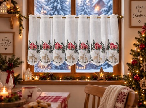 ZAZDROSTKA DOMKI CZERWONE  40CM/60CM  (1PANEL=15CM=1SZT)