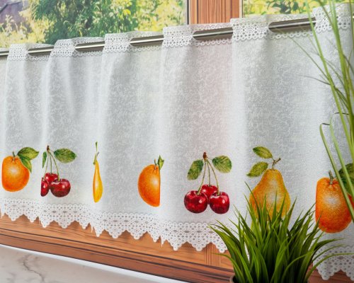 ZAZDROSTKA ŻAKARD OWOCE 40CM/70CM  (cena za 0,50mb)