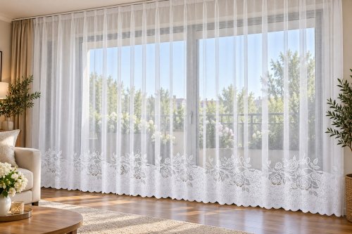 FIRANA ŻAKARD RÓŻA DO 250CM