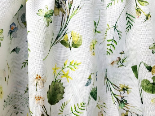 ZAKOSTYL ZASŁONY + ZAZDROSTKA LIŚCIE FIOŁKI