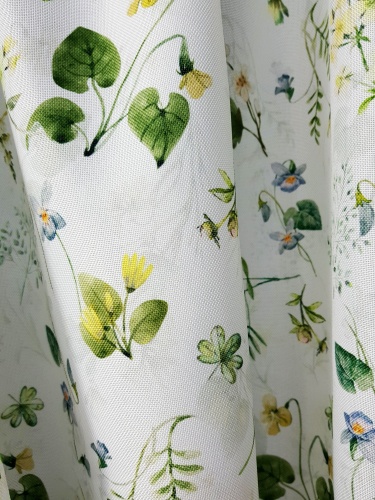 ZAKOSTYL ZASŁONY + ZAZDROSTKA LIŚCIE FIOŁKI