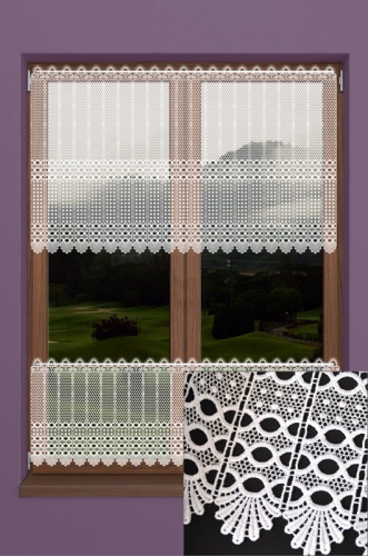 ZAZDROSTKA GIPIURA BIAŁA 16336  (cena za 0,50mb)