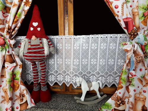 ZAKOSTYL ZASŁONY + ZAZDROSTKA ŚWIĄTECZNE PIERNIKI BOŻE NARODZENIE