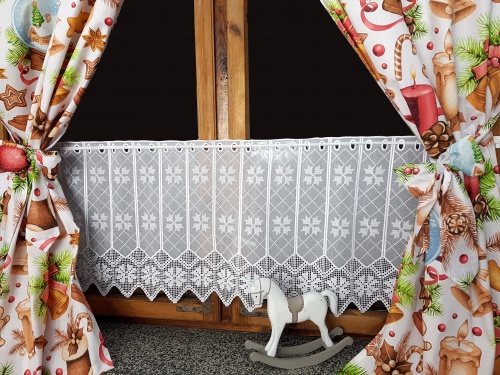 ZAKOSTYL ZASŁONY + ZAZDROSTKA ŚWIĄTECZNE PIERNIKI BOŻE NARODZENIE