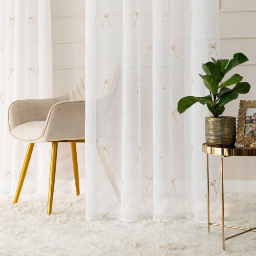 FIRANA ETAMINA KOKARDY ZŁOTE  DO 290CM