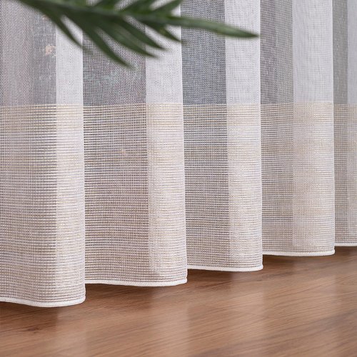 FIRANA LINIE NATURAL TŁO biel ZŁOTO OŁ. 300CM