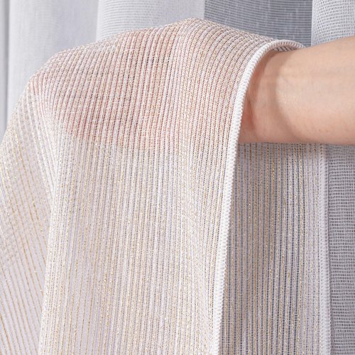 FIRANA LINIE NATURAL TŁO biel ZŁOTO OŁ. 300CM