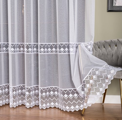 Firana z koronką   250cm