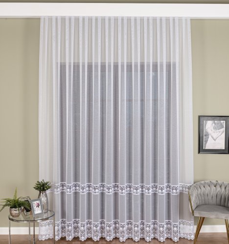 FIRANA Z KORONKĄ   250CM