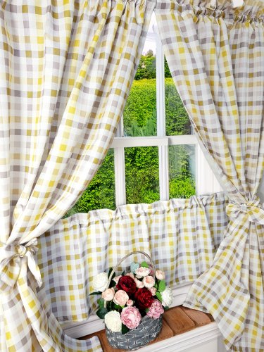 Komplet do kuchni kratka żółta