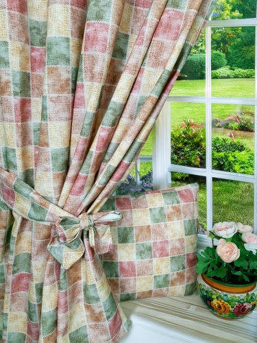 KOMPLET LAMBREKIN + ZASŁONY KOLORY ZIEMII