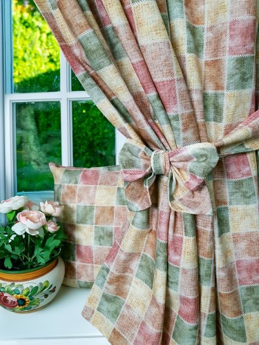 KOMPLET LAMBREKIN + ZASŁONY KOLORY ZIEMII