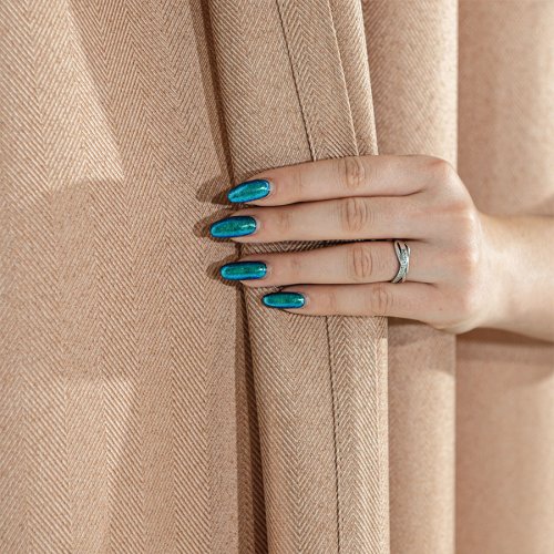 Zasłona ekskluzywna jodełka ciemny beżowy szer.140cm