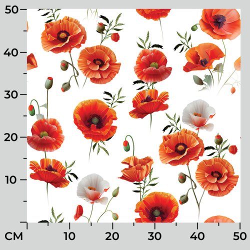 ZASŁONA MAKI WIOSNA SZER.150cm