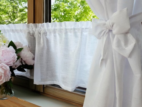 Kopia ZESTAW ZASŁON+ZAZDROSTKA SHABBY CHIC FALBANKA