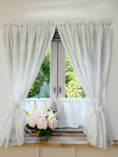 Kopia ZESTAW ZASŁON+ZAZDROSTKA SHABBY CHIC FALBANKA