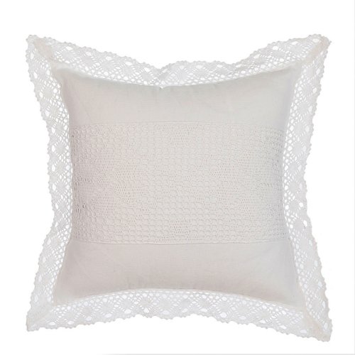 Poszewka shabby chic rachela koronka biel 40x40cm