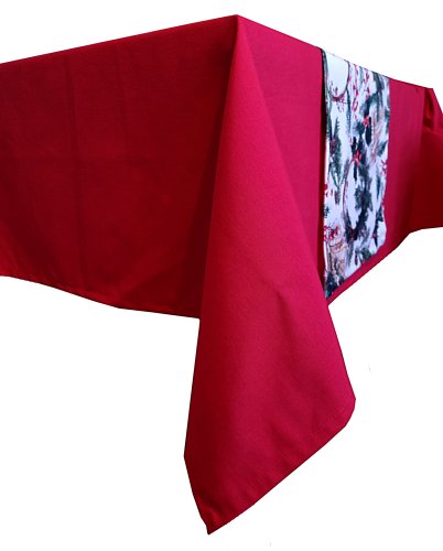 TKANINA DEKORACYJNA CZERWONA HISZPAŃSKA TKANINA SZER.140cm/280CM 