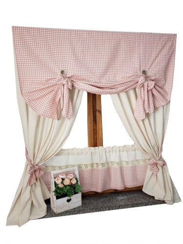 ZAKOSTYL KOMPLET CHANEL ROSA KORONKA VINTAGE SHABBY CHIC 31