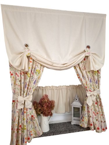 Zakostyl komplet krem łąka shabby chic2