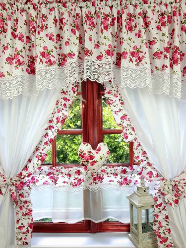 ZAKOSTYL Komplet shabby chic różowe różyczki