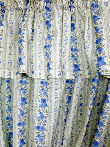 ZAKOSTYL KOMPLET VINTAGE SHABBY NIEBIESKIE RÓŻE3
