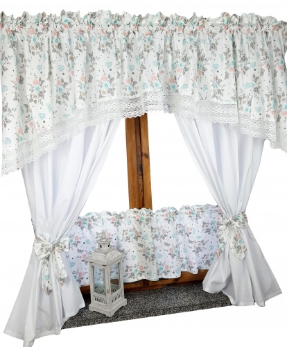 ZAKOSTYL KOMPLET VINTAGE SHABBY CHIC RÓŻE2