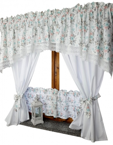 ZAKOSTYL KOMPLET VINTAGE SHABBY CHIC RÓŻE2