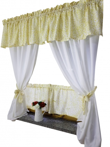 ZAKOSTYL KOMPLET ZŁOTY ŻÓŁTY ORNAMENT 9