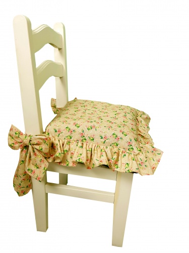 Zakostyl poszewka  na krzesło vintage shabby kwiaty