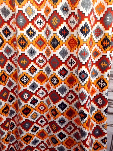 Tkanina zasłonowa welur folk etno aztecki 1mb