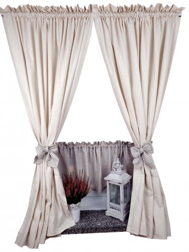 ZAKOSTYL ZASŁONY KREM + ZAZDROSTKA VINTAGE KRATA