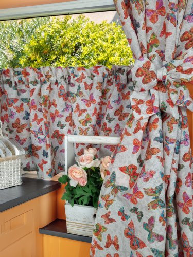 ZAKOSTYL ZASŁONY KREM + ZAZDROSTKA MOTYLE