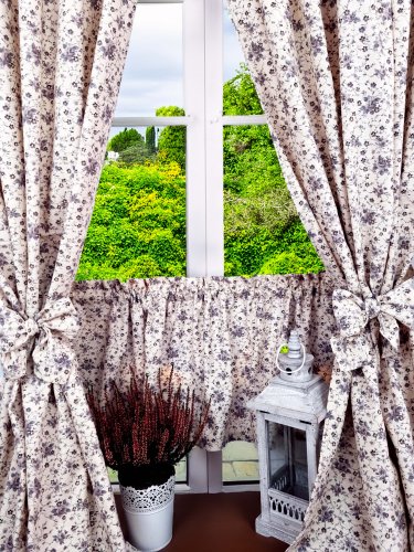 ZAKOSTYL ZASŁONY KREM + ZAZDROSTKA VINTAGE SHABBY 8