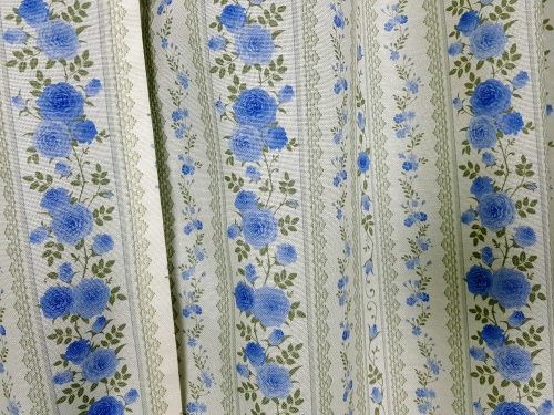 ZAKOSTYL KOMPLET VINTAGE SHABBY NIEBIESKIE RÓŻE3