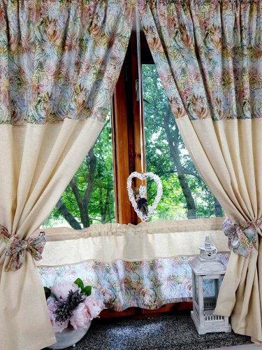 ZAKOSTYL ZASŁONY + ZAZDROSTKA KLASYK VINTAGE SHABBY2