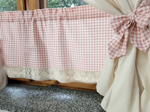 ZAKOSTYL ZASŁONY + ZAZDROSTKA KORONKA VINTAGE SHABBY 1