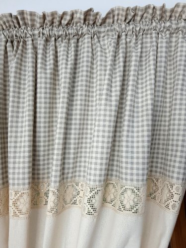 ZAKOSTYL ZASŁONY + ZAZDROSTKA KORONKA VINTAGE SHABBY 4
