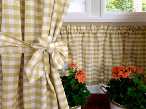 ZAKOSTYL ZASŁONY + ZAZDROSTKA KRATKA BRĄZ