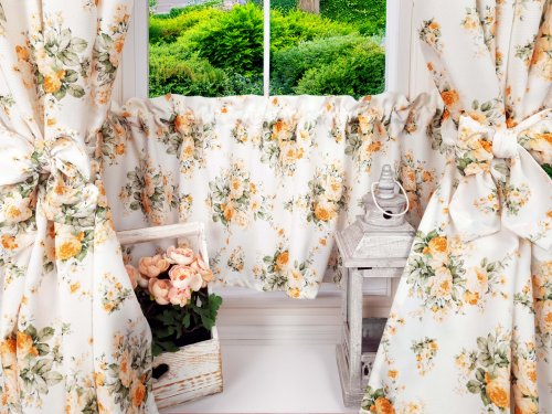 ZAKOSTYL ZASŁONY + ZAZDROSTKA RÓŻE HERBACIANE