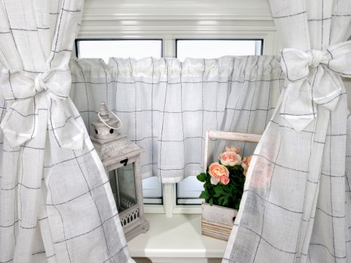 ZAKOSTYL ZASŁONY + ZAZDROSTKA SREBRNA NITKA 