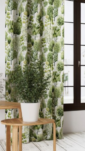 ZASŁONA ARBOREA LIŚCIE VELVET, 145cm