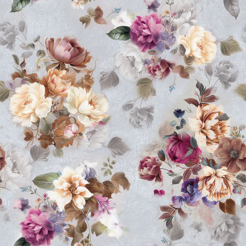 ZASŁONA BLACKOUT ELEONOR SZARE TŁO SZER.150cm