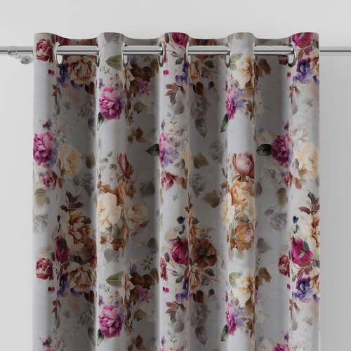 ZASŁONA BLACKOUT ELEONOR SZARE TŁO SZER.150cm