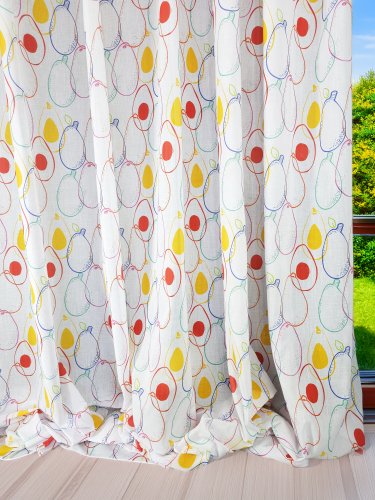 ZASŁONA DEKORACYJNA ETAMINA AWOKADO SZER.130CM