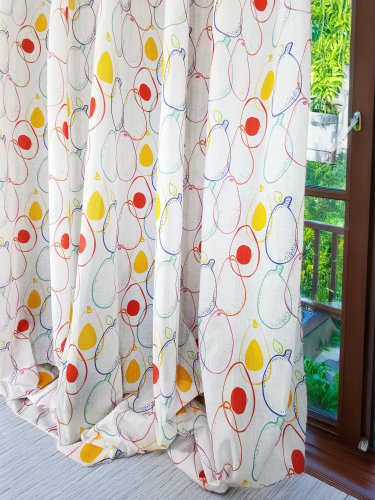 ZASŁONA DEKORACYJNA ETAMINA AWOKADO SZER.130CM