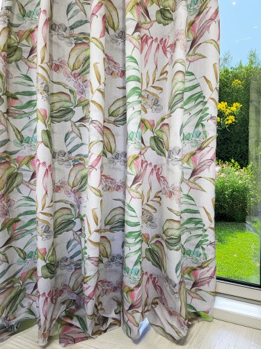 Zasłona dekoracyjna tina liść szer.130cm