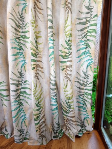 ZASŁONA DEKORACYJNA TINA PALM SZER.130CM